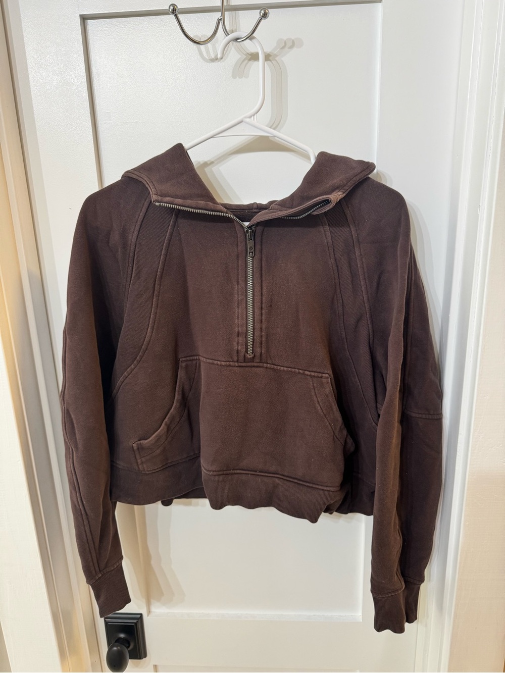 Lululemon half-zip scuba hoodie ESPRESSO